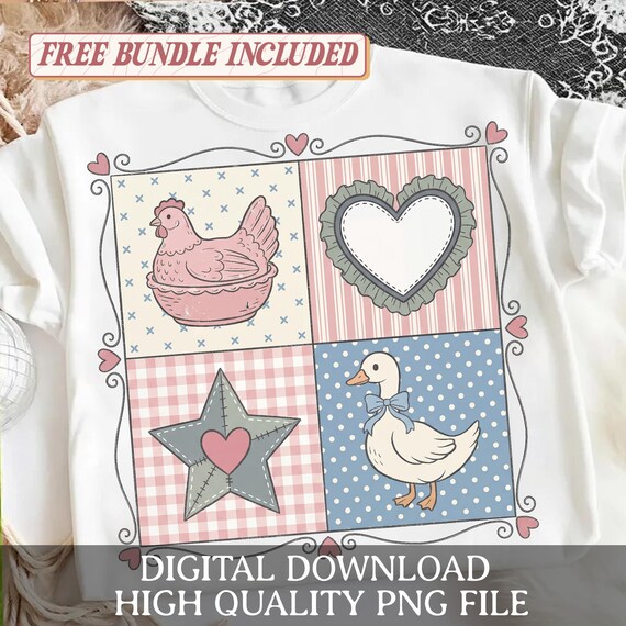 Vintage Thrifting Png, Thrift Junkie Png, Grandma Core Png, Goose Png, Thrifted Decor Png, Cute 1980s Groovy Aesthetic Clipart, Ugly Sweater