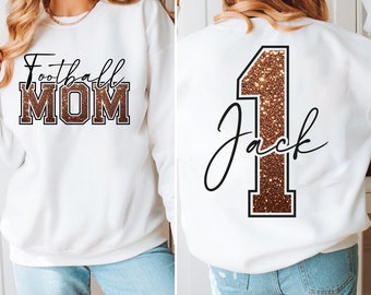 Custom Football Mom Png, Game Day png, Glitter png, Personalized Football Name png, Football Season, Fall png, Digital Download