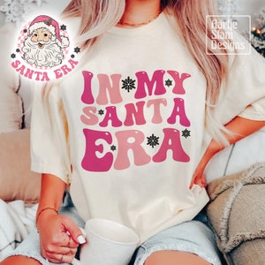 In My Santa Era SVG, Retro Christmas Png, Funny Christmas Quotes Svg, Christmas sublimation Png, Pink Christmas Svg, Santa Claus Svg