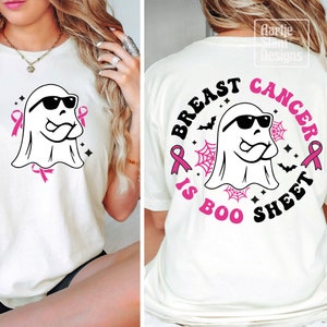Breast Cancer Is Boo Sheet Svg, Breast Cancer Awareness Svg, Halloween Breast Cancer Svg, Breast Cancer Halloween Ghost Svg, Breast cancer