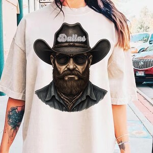 Vintage mascot DTF transfer sublimation Dallas cowboy shirt vintage western football tee game day shirt football fan gift cowboy mascot tee comfort colors Dallas fan gift vintage cowboy shirt sports fan birthday present Dallas football lover western tee birthday tote present tote birthday tote