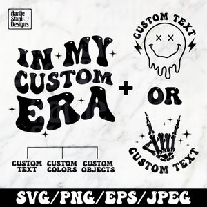 Personalized In My Custom Era Svg Png, Custom Wavy Stacked PNG, In my Era Svg, Era Svg Png, Groovy Era PNG, Trendy Custom T-shirt Design
