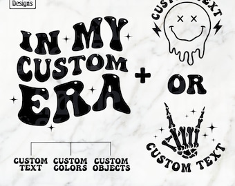 Personalized In My Custom Era Svg Png, Custom Wavy Stacked PNG, In my Era Svg, Era Svg Png, Groovy Era PNG, Trendy Custom T-shirt Design