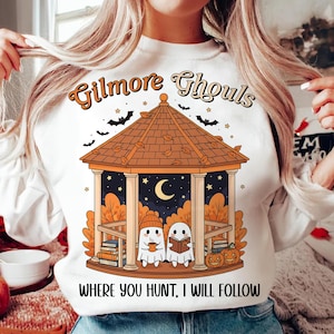 Halloween Gilmore Ghouls PNG, Bookish Halloween Png, Ghost Spooky Season Png, Fall Png, Halloween Book Readers Club Png, Digital Download