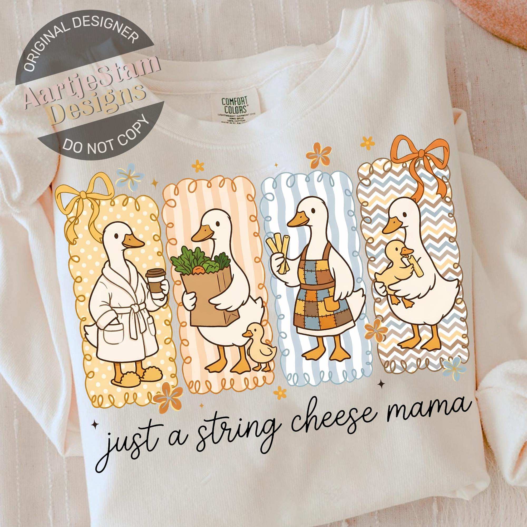 Just A String Cheese Mama Era Png, Funny Coquette Silly Goose Mom Png ...