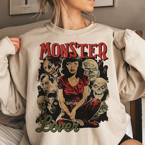 Vintage Halloween Png, Retro Halloween Png, Spooky Season Png, Monster Halloween png, Halloween Sublimation Designs, Digital Download