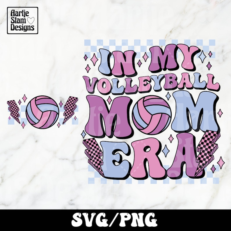 In My Volleyball Mom Era SVG PNG, Volleyball Mom SVG, Volleyball Svg