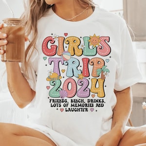 Girls Trip 2024 SVG PNG, Girl&#39;s Weekend 2024 Svg, Girls Vacation, Weekend Trip, Summer Vacation Sublimation File,  Besties Trip