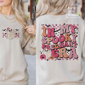 In My Spooky Pregnant Era PNG SVG, Halloween Pregnancy Announcement Png, Spooky New Mom Svg, Expecting Mom Png Sublimation, Svg Cricut