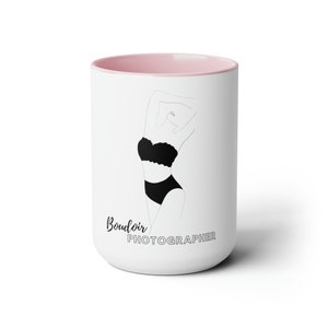 Boudoir Photographer Two-Tone Coffee Mug 15oz