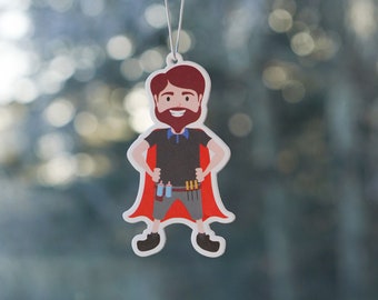 Super Daddy Duft-Lufterfrischer, Auto-Lufterfrischer, Autozubehör, Vatertagsgeschenk, Geschenk für Ihn, Auto-Dekor, niedlicher Auto-Erfrischer