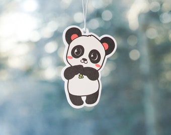 Cute Panda Scented Air Freshener, Car Air Freshener, Car Accessories, Car Charm, Car Ornament, Car Décor, Cute Car Freshener, Car Freshie