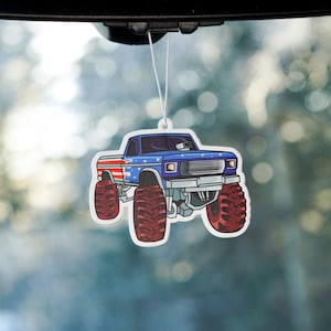 Monster Truck Scented Air Freshener, Car Air Freshener, Car Accessories, Car Décor, Cute Car Freshener, Car Freshie, Gift for him