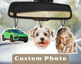 Custom Air Freshener, Picture Air Freshener, Cute Car Accessories, Photo Freshener, Car Freshies, Car Décor, Custom Gift, Personalized Gift