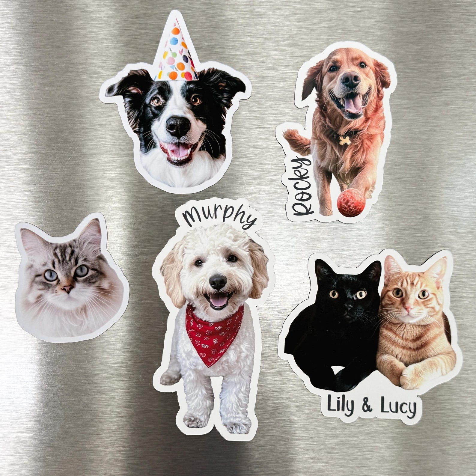 Custom Pet Magnets, Die Cut, Personalized Dog Cat Lover Gifts ...