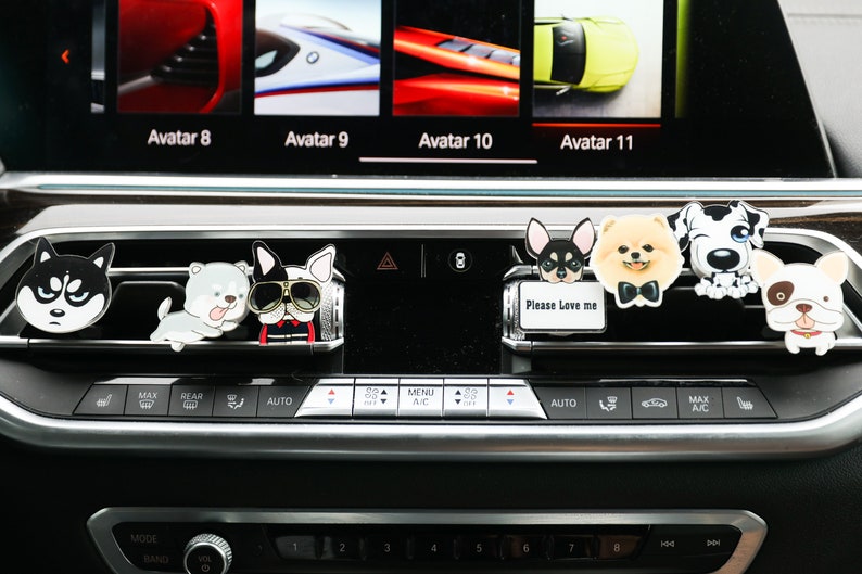 Puppy Husky Car Air Freshener Vent Clips Car Accessories Car Etsy