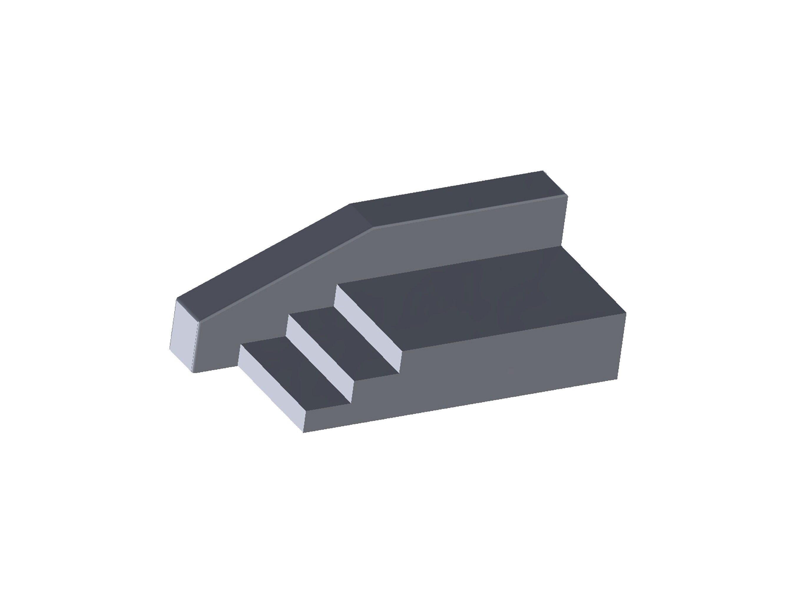 3 STAIR OBSTACLE STL 3D Print Your Own Fingerboard Obstacle 3 Stair