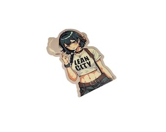 LEAN CITY STICKER - Die-Cut Sticker (3x2 inches)
