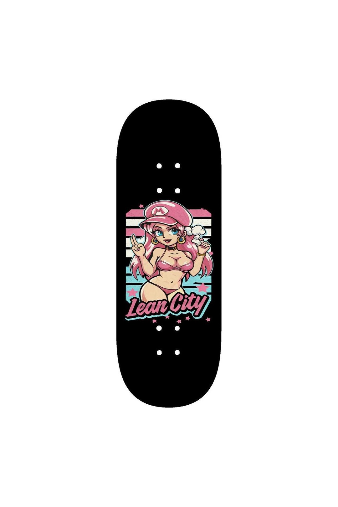 LEAN CITY FINGERBOARD - 5 Ply Maple Wood - Original Graphics