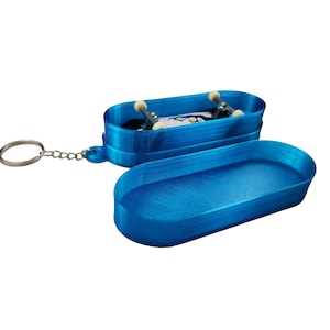 FINGERBOARD CASE - Keychain - flexible, water resistant, finger skateboard carrying case, travel case, made to last by Lean City