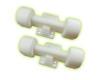 GLOW SOFT TRUCKS - Glow in Dark - training  trucks, trampoline trucks, skateboard practice trucks - Build Skill, Strength, Confidence