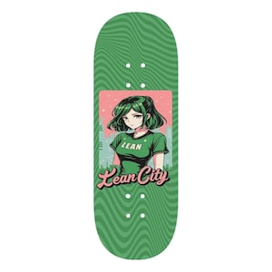 LEAN CITY FINGERBOARD - 5 ply maple wood - Original graphics - Professional fingerboard deck - 97*34mm - made to last by Lean City