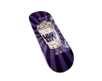 LEAN CITY FINGERBOARD - 5 ply maple wood - Original graphics - Professional fingerboard deck - 97*34mm - made to last by Lean City