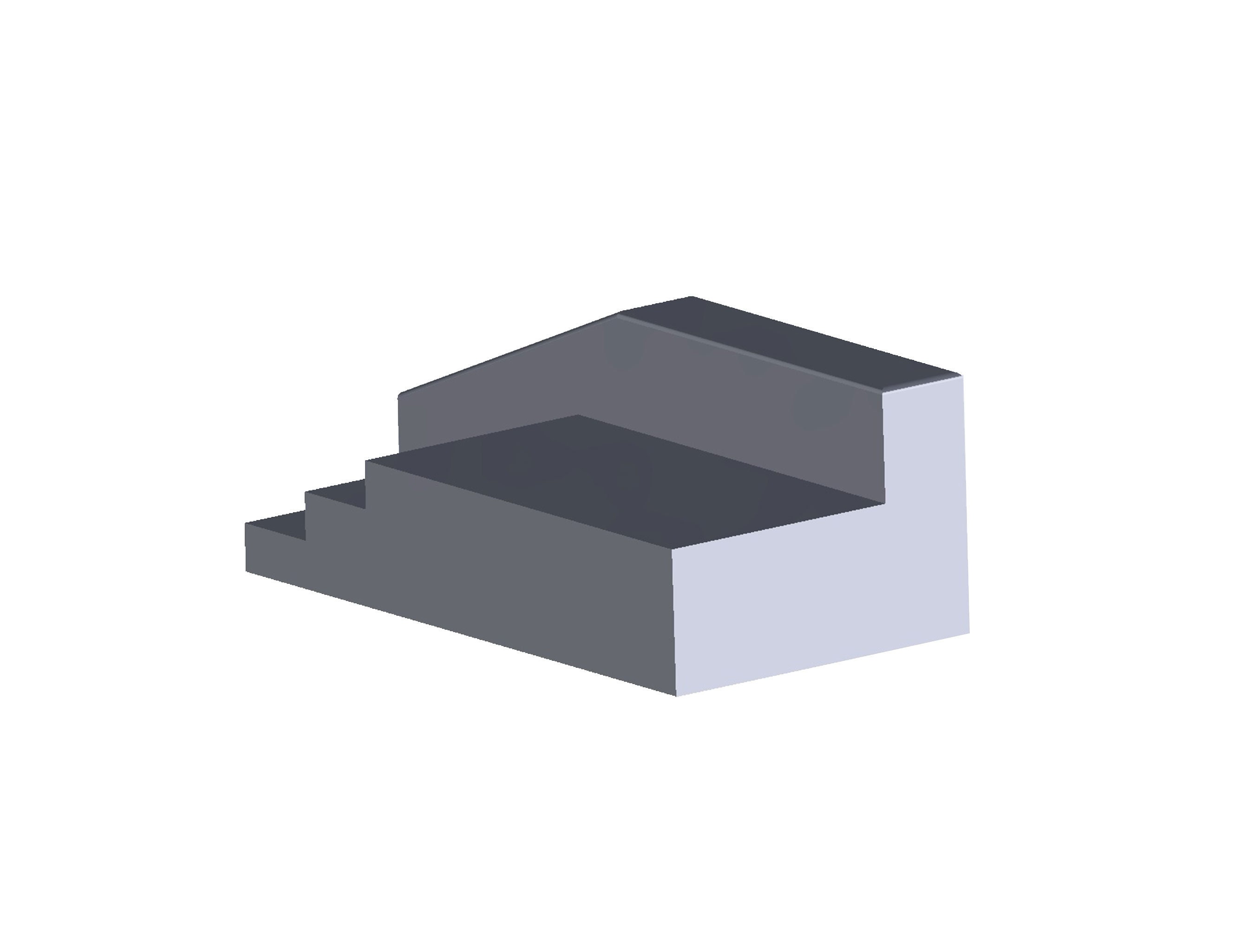 3 STAIR OBSTACLE STL 3D Print Your Own Fingerboard Obstacle 3 Stair