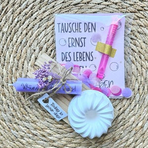 Geburtstagsgeschenk Set mit Kerze + Karte | Happy Birthday | besonderes Geschenk | Anhänger personalisierbar | witzig orginelle Überraschung