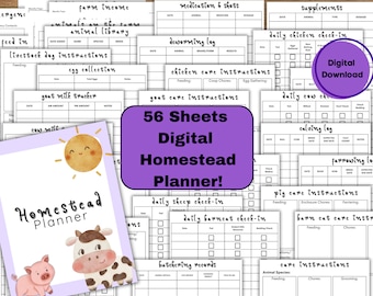 Purple Farm Planner: Homestead Management (Digital Download)