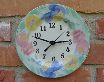 SANGO Passion Pattern 7 3/4" Salad Plate Custom Made Clock