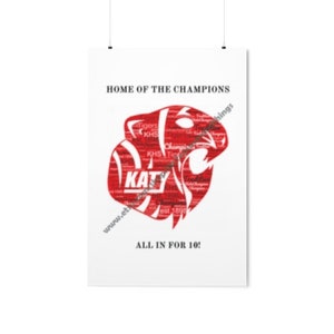 Katy High School Wall Decor | KHS Wall decor | Katy Tigers | Katy Tigers Wall decor