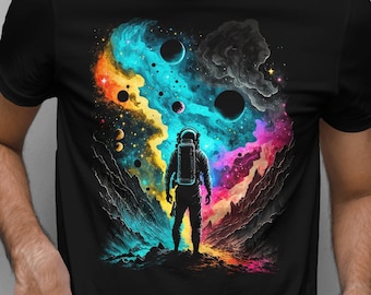 Spaceman - Trippy Retro Premium T-Shirt - Unisex