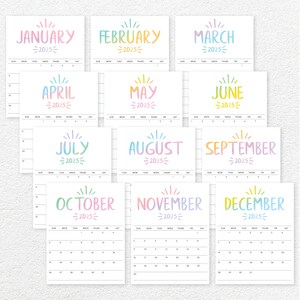 Printable 2025 Calendar - Etsy