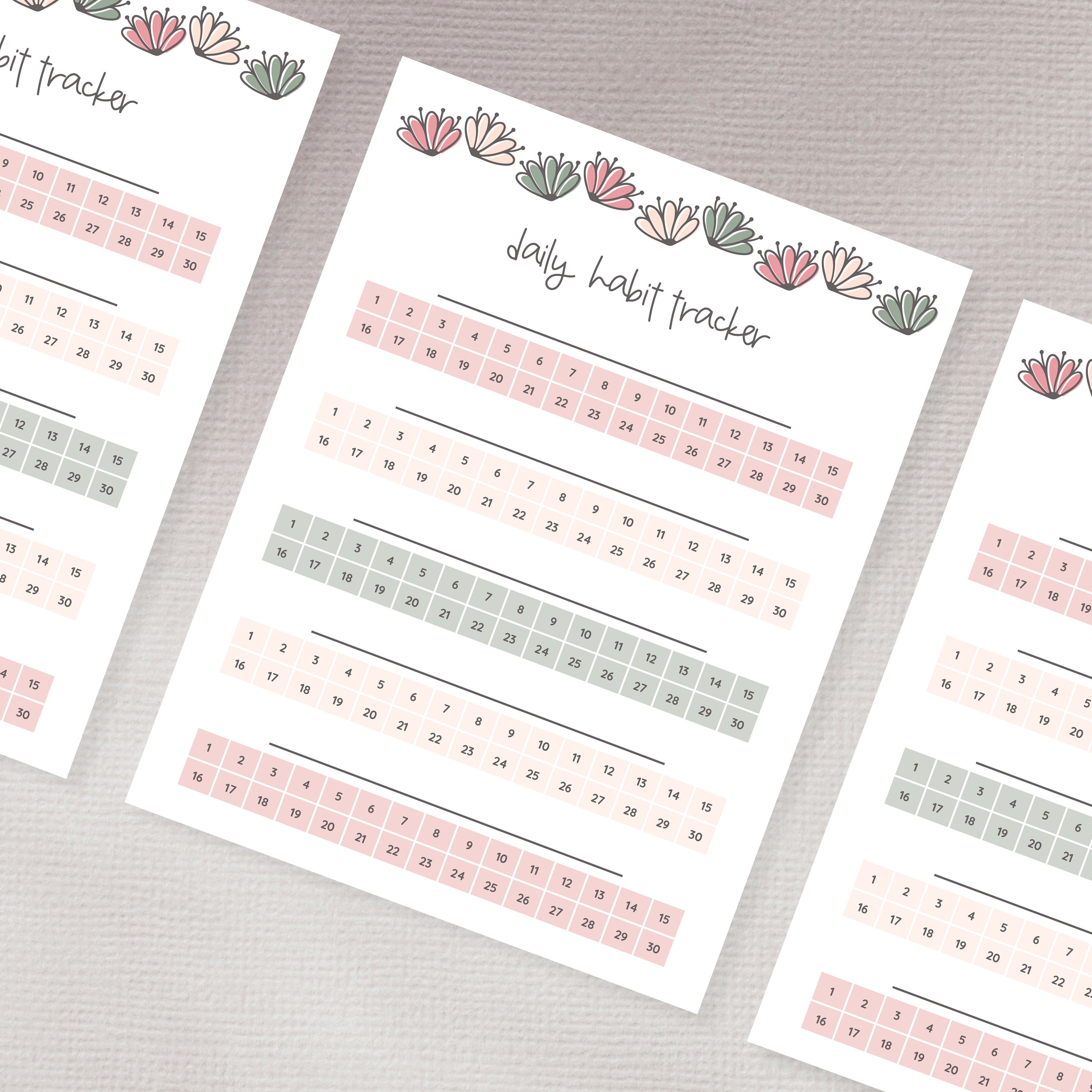 Printable Habit Tracker - Etsy