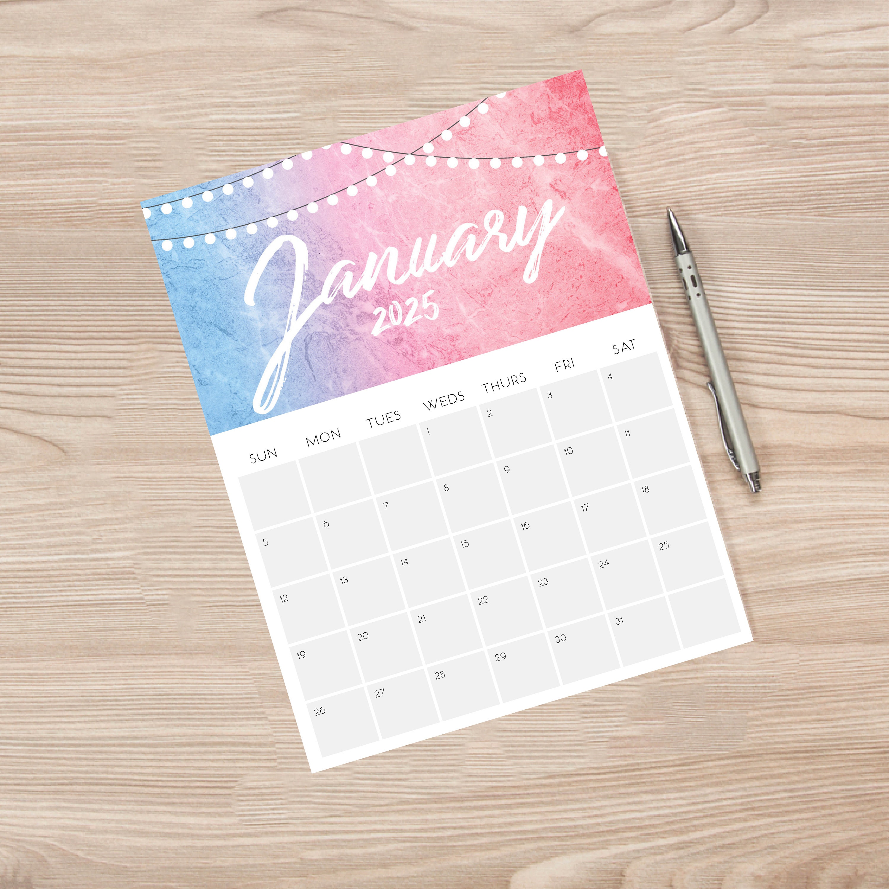 Printable 2025 Calendar - Etsy