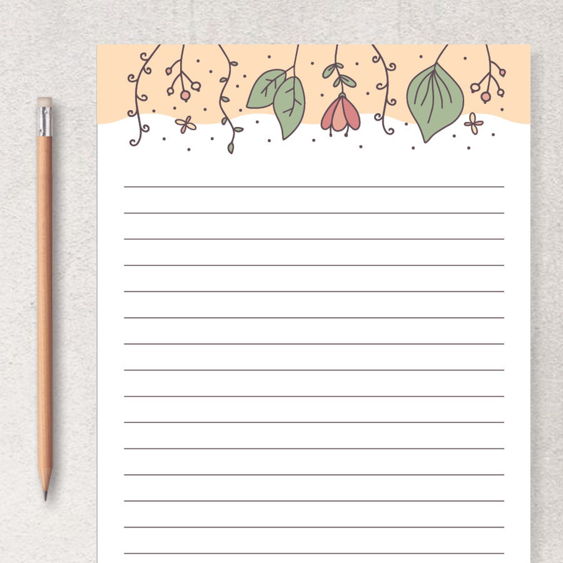 Cute Printable Stationery - Etsy