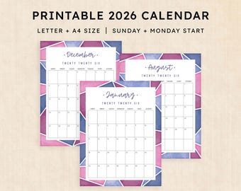 2026 Kalender · Midnight Mosaic