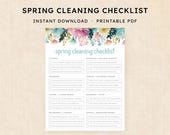 Spring Cleaning Checklist · Instant Download PDF