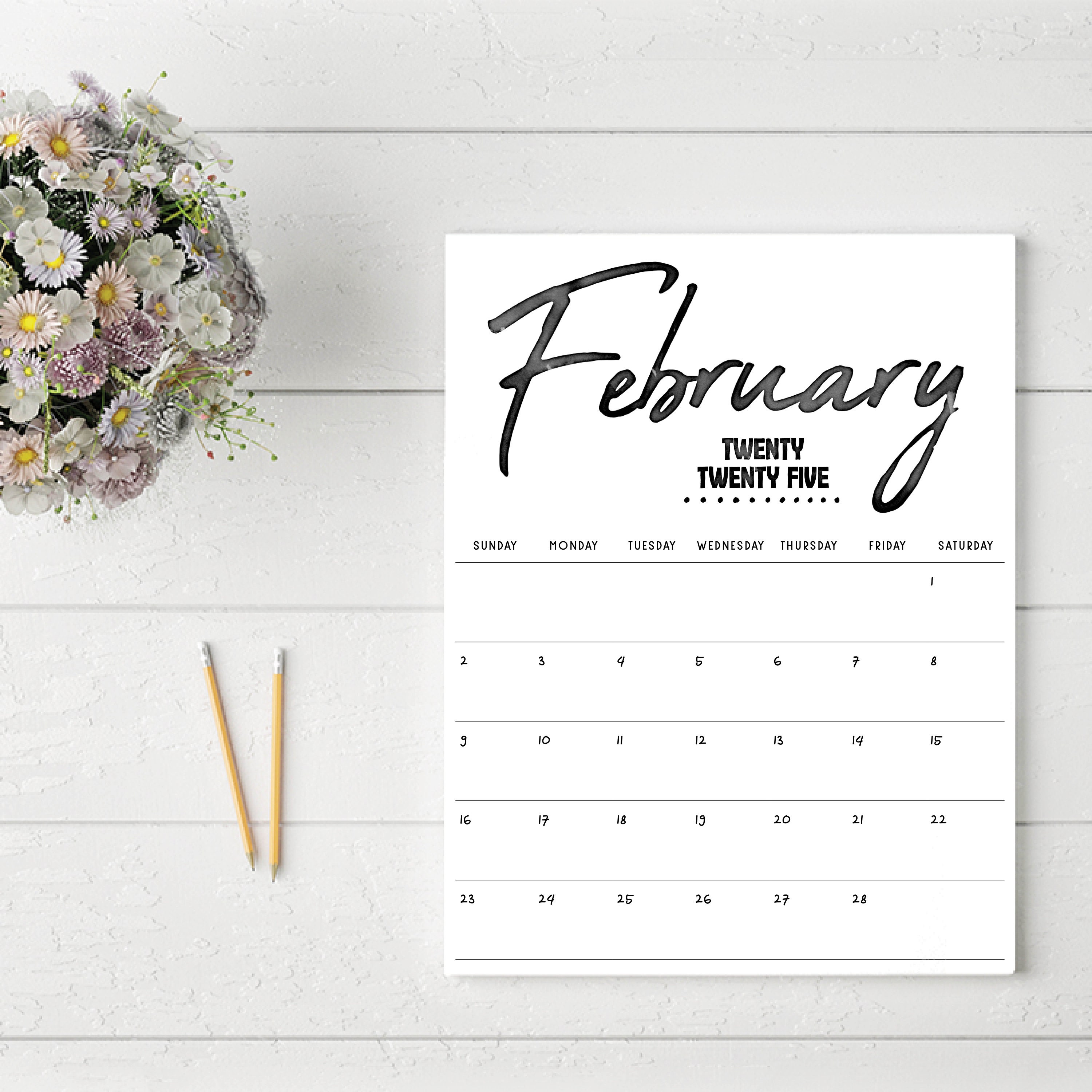 Printable 2025 Calendar - Etsy