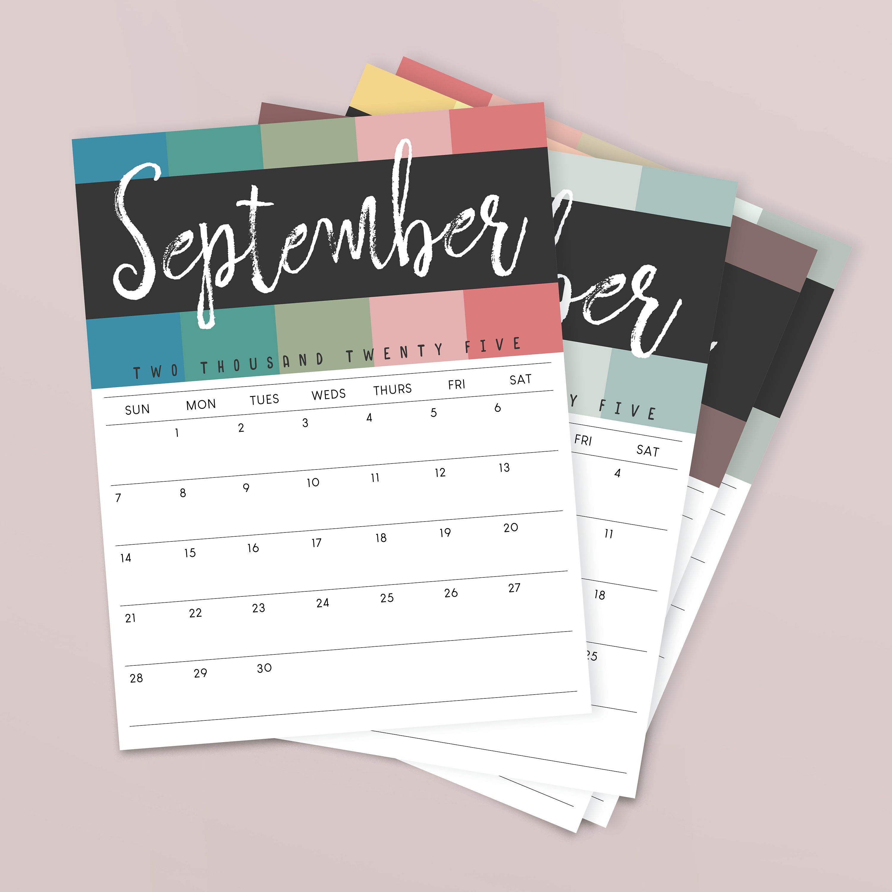 Printable 2025 Calendar - Etsy