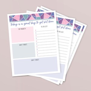 Printable Daily To-do List - Etsy