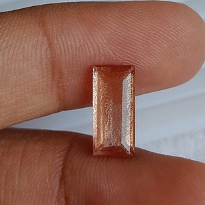 Oregon Sunstone with Schiller | 6X12 mm Octagon American Gemstone with Sparkle Oregon Sunstone.