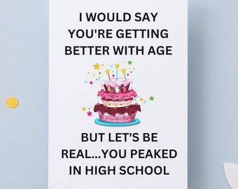 Birthday Card - Funny Card - Funny Cards - Card Funny - Printable Card - Downloadable Cards - Funny Birthday Card - Digital Card - Joke Card