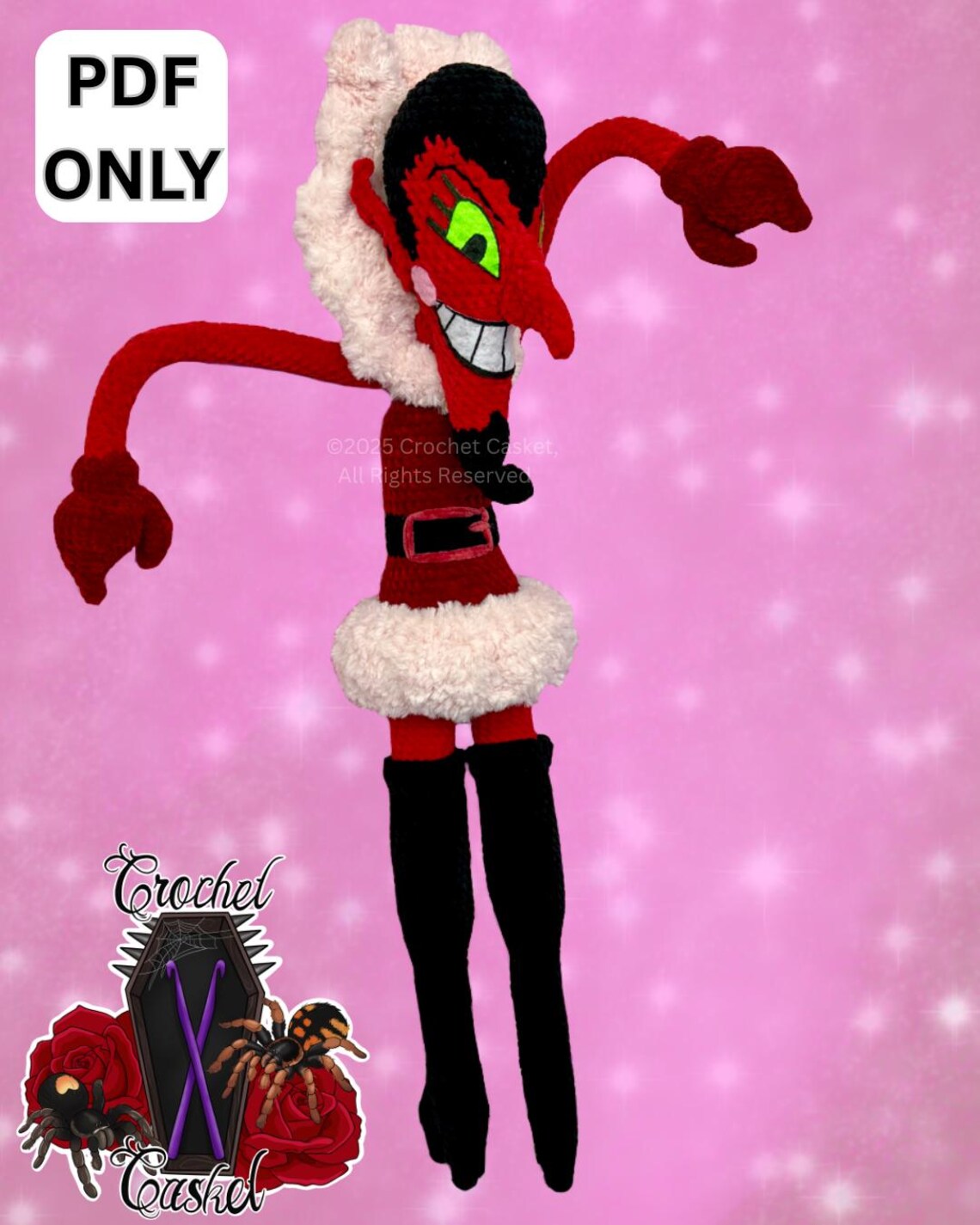 PDF ONLY His Infernal Majesty Pattern, HIM Etsy