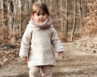 Outdoor hoodie Walk Leo light lining various colors | Slip-on jacket Walk hoodie jacket boy jacket girl baby jacket virgin wool Walk wool walk