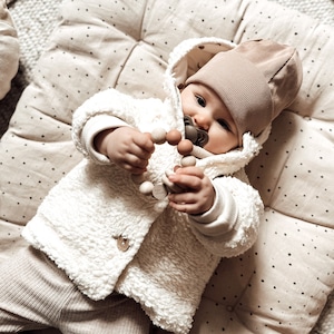 Teddy jacket made of cotton, inner lining moon jersey | Children&#39;s jacket, transition jacket, child, teddy jacket, jacket boy, jacket girl, gender neutral