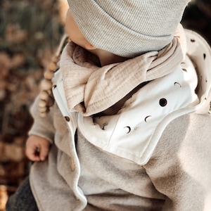 Fleece jacket made of cotton with moon lining | Children&#39;s jacket Fleece jacket Spring jacket Jacket boy Jacket girl Baby jacket Gender neutral