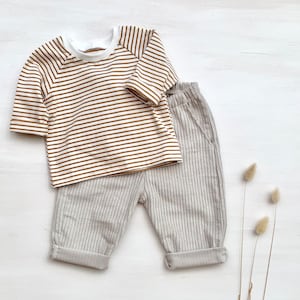 Corduroy trousers beige | casual summer trousers | various colours | summer trousers wide corduroy trousers boy trousers girl baby trousers summer trousers corduroy