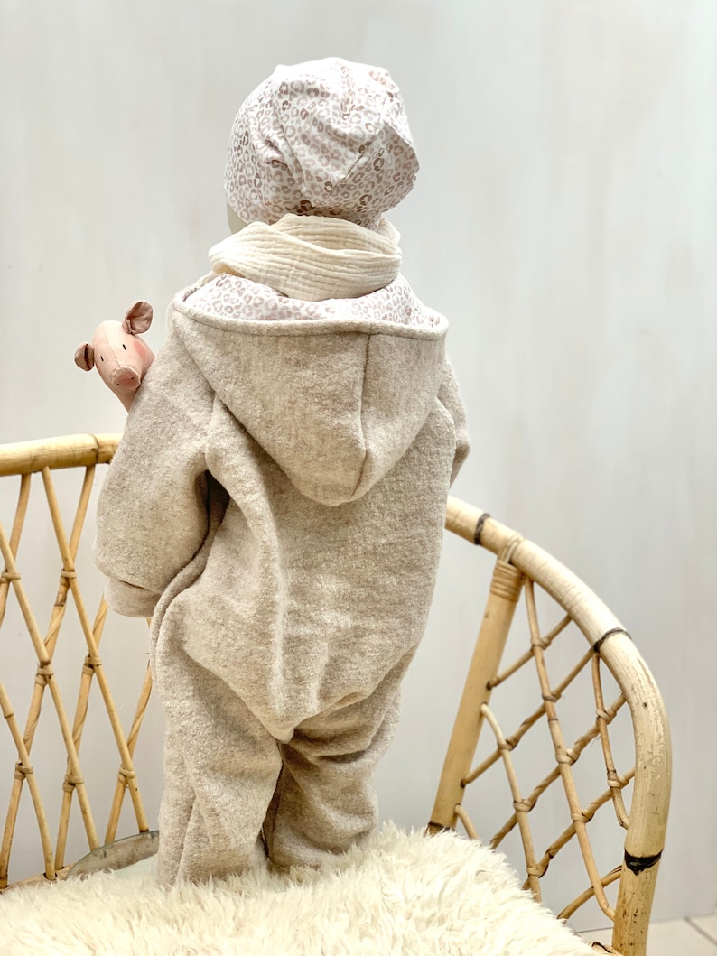 Leo ulloverall, ulloverall, ulloverall, barnvinteroverall, overall för pojkar, overall för flickor, ulloverall i ull bild 3